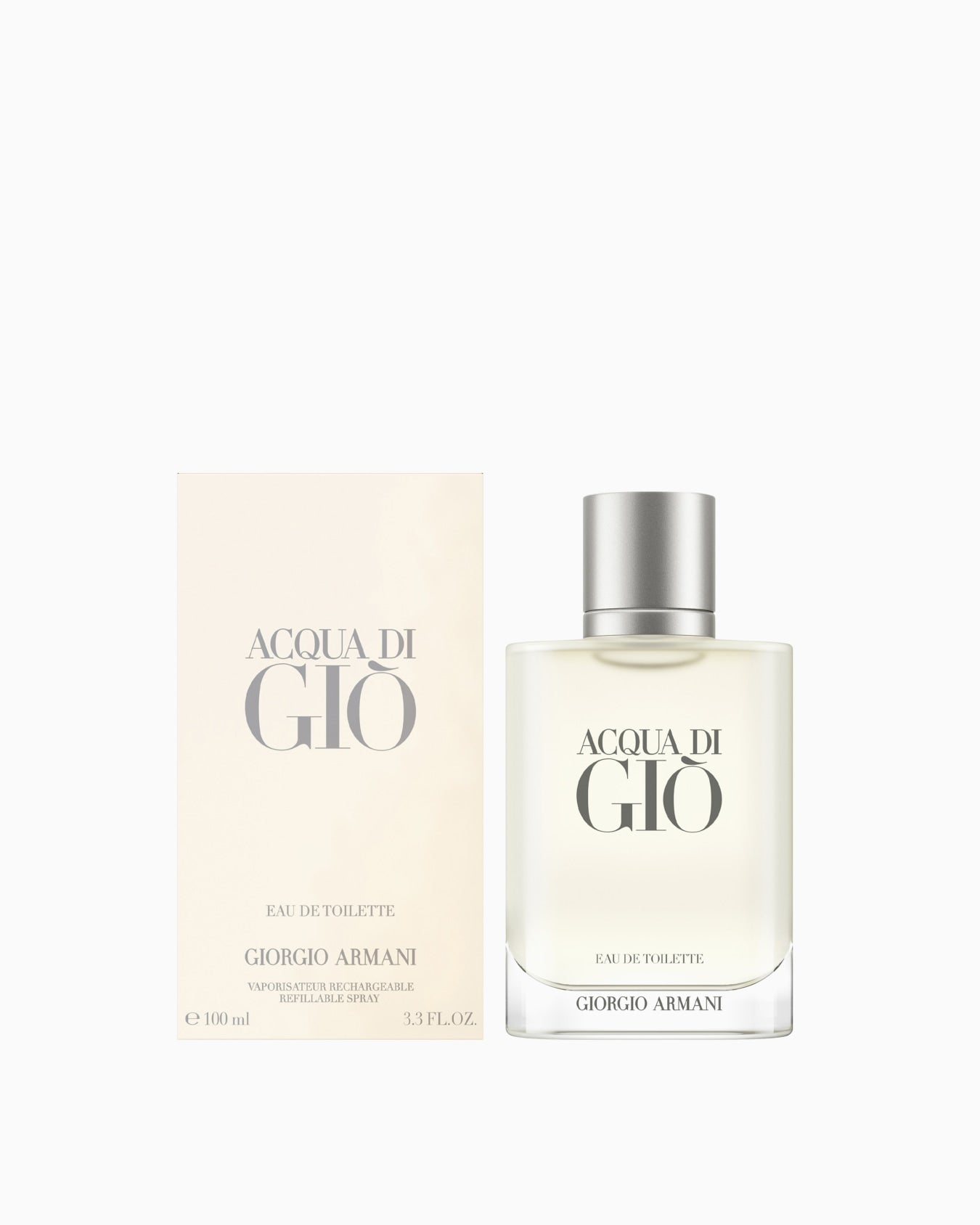 Giorgio Armani Acqua di Gio perfume bottle and packaging on a white background