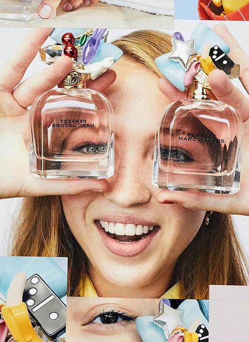 Marc Jacobs Perfect Eau de Parfum – Floral Women's Perfume 100ml – With Notes of Rhubarb, Daffodil, Almond Milk & Cashmeran